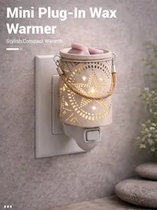 Sandbar SUDS Mini Plug-In Wax Warmer | Wall Outlet Fragrance Burner for Wax Melts | Small Space Scent Diffuser | Lone Star, Black Dip & Rustic White Styles | Flame-Free Home Fragrance