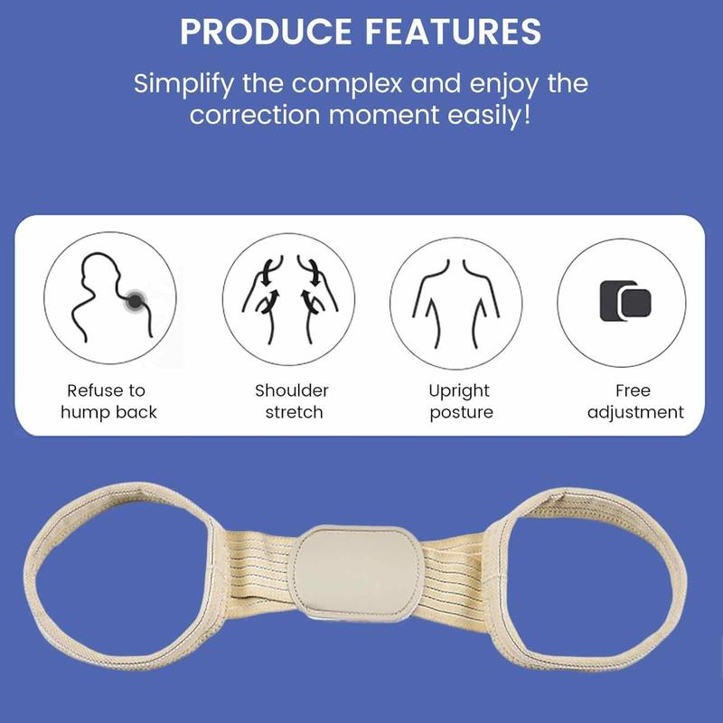 Posture Correction Belt, Easy-to-Use Adjustable High-Elasticity Posture Trainer, Lightweight Breathable Garment Accessory. Posture Correction Belt, Easy-to-Use Adjustable High-Elasticity Posture Trainer, Lightweight Breathable Garment Accessory.