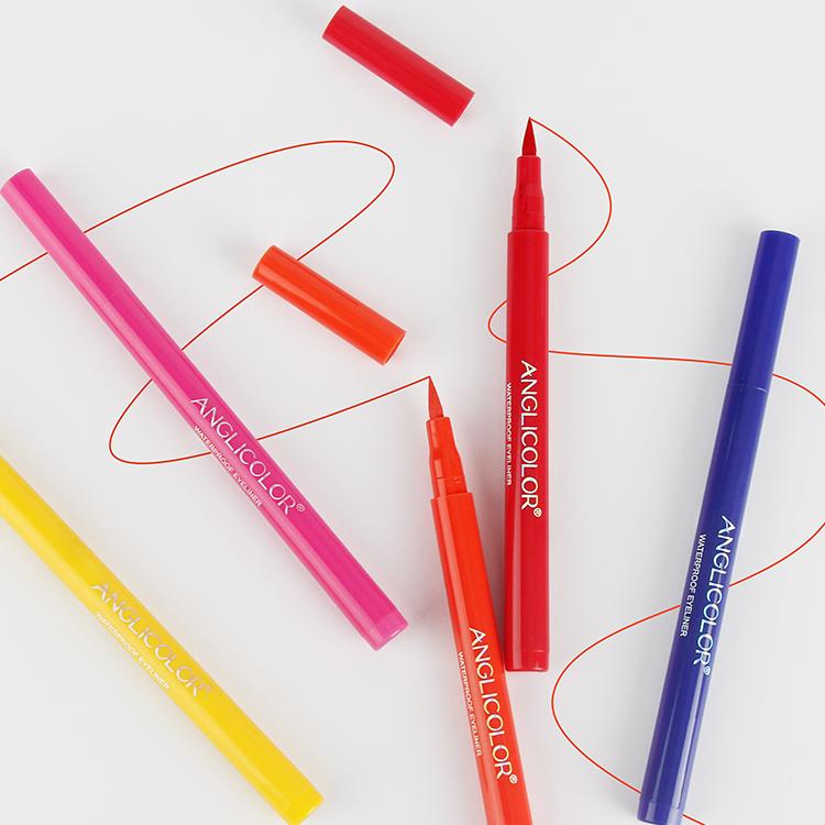 12 color set liquid eyeliner quick-drying waterproof long-lasting sweat-proof liquid eyeliner anti-smudge eyeliner set