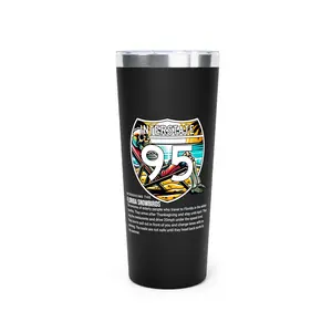 Travel Tumbler - Florida Snowbird Interstate 95 Design, 22oz