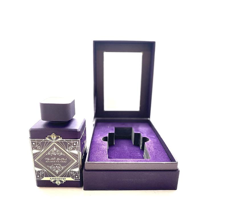 Lattafa Bade'e Al Oud Amethyst EDP - Rose, Jasmine & Oud Perfume with Amber, Vanilla and Patchouli Lattafa Bade'e Al Oud Amethyst EDP - Rose, Jasmine & Oud Perfume with Amber, Vanilla and Patchouli
