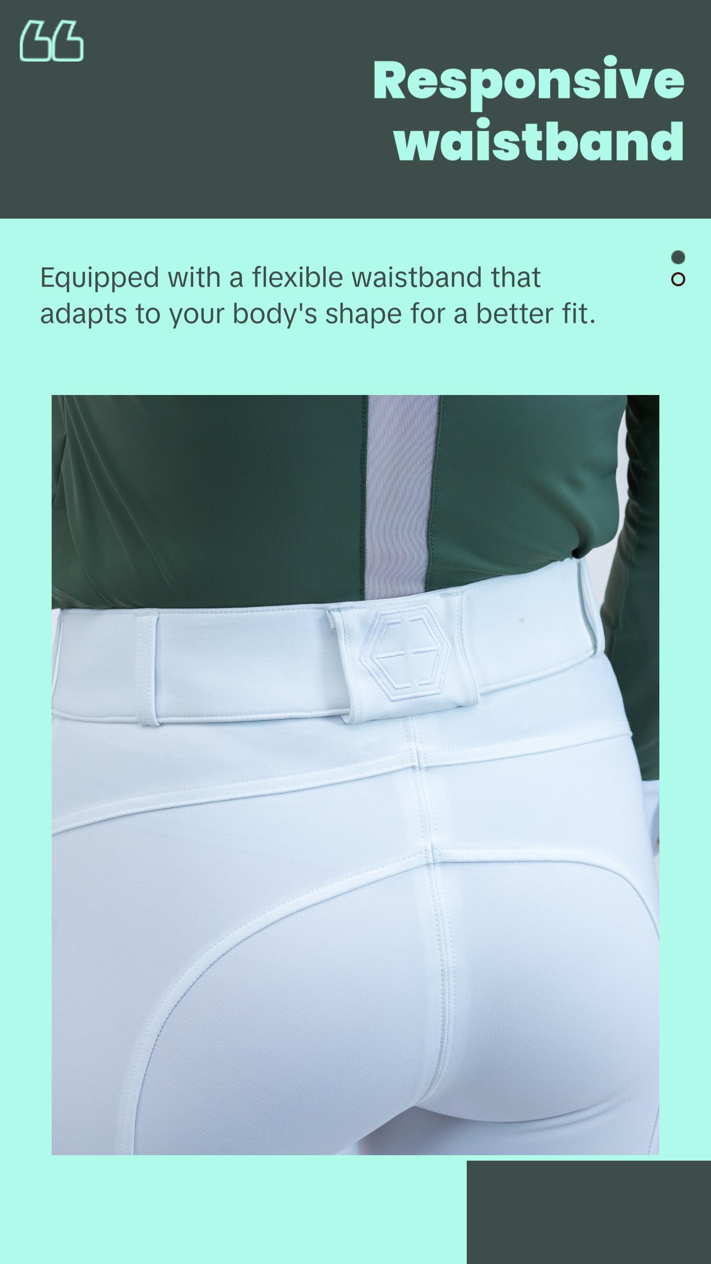 The Finley Knee-Patch Breech in Classic White