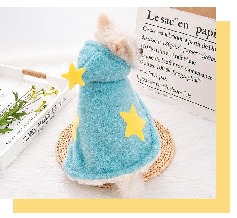 Puppy Cloak Nightgown For Autumn And Winter Plus Velvet Thickening