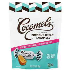 Cocomels Coconut Cream Caramels, Sea Salt, 3.5 oz (99 g)