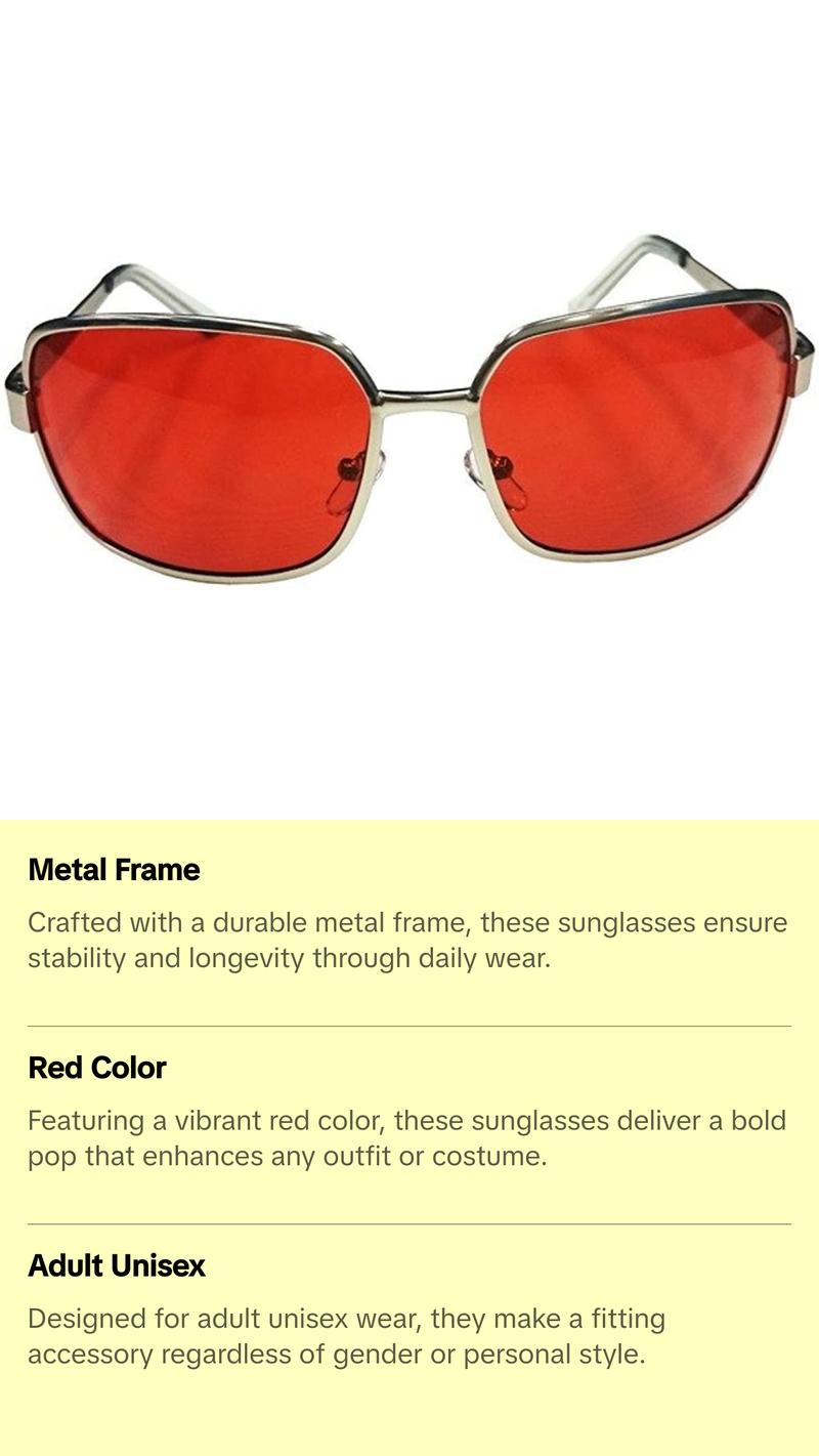Fight Club Salesman Red Sunglasses