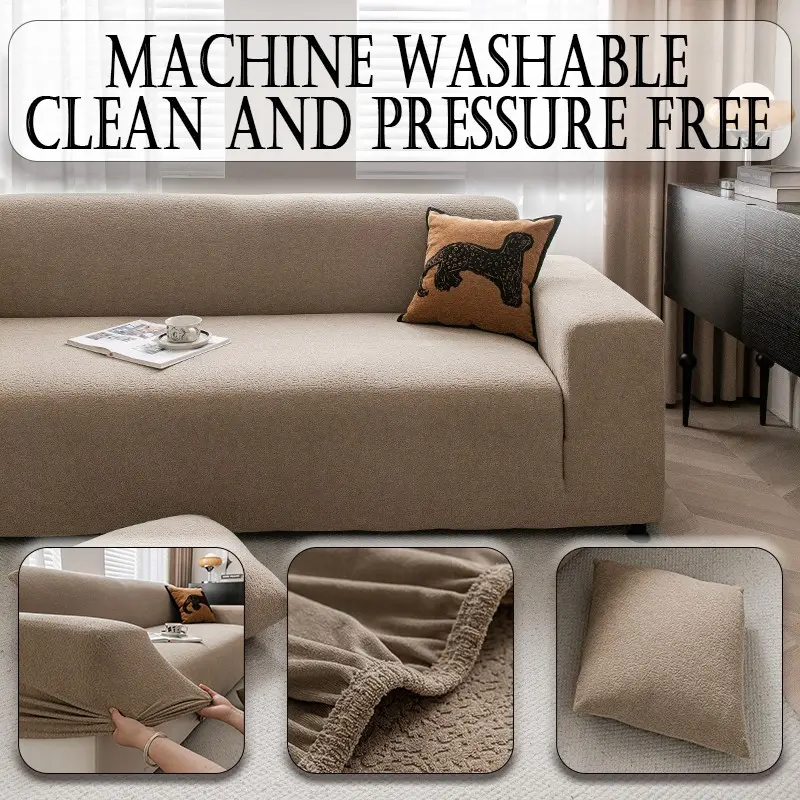 Waterproof Sofa Set with Pillow Case, Reusable Elastic Stretch Sofa Covers, Stretchable Sofa Cover, for Sofa Anti-Scratch Slip-Proof, Classic Design, All Seasons, Fits 1234 Seat Sofas, Removable Washable Slipcovers