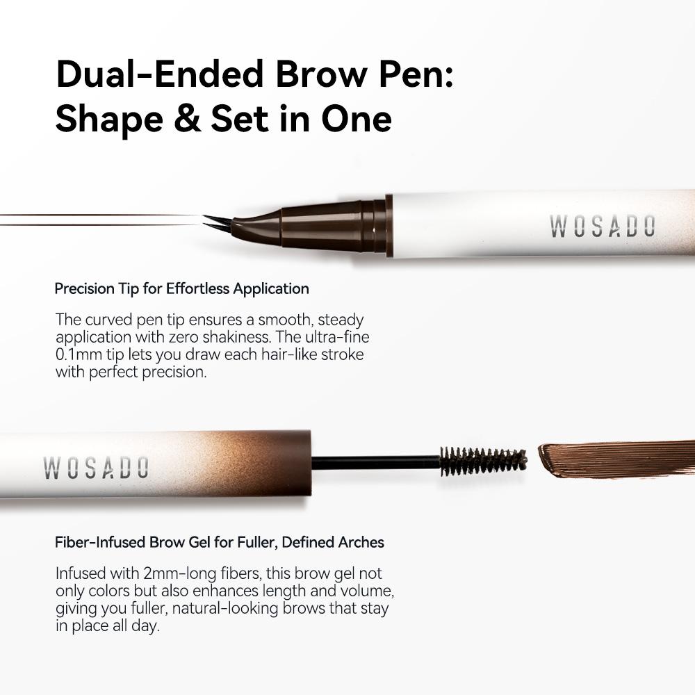 WOSADO DUAL-ENDED NATURAL BROW SCYLPTING PENCIL