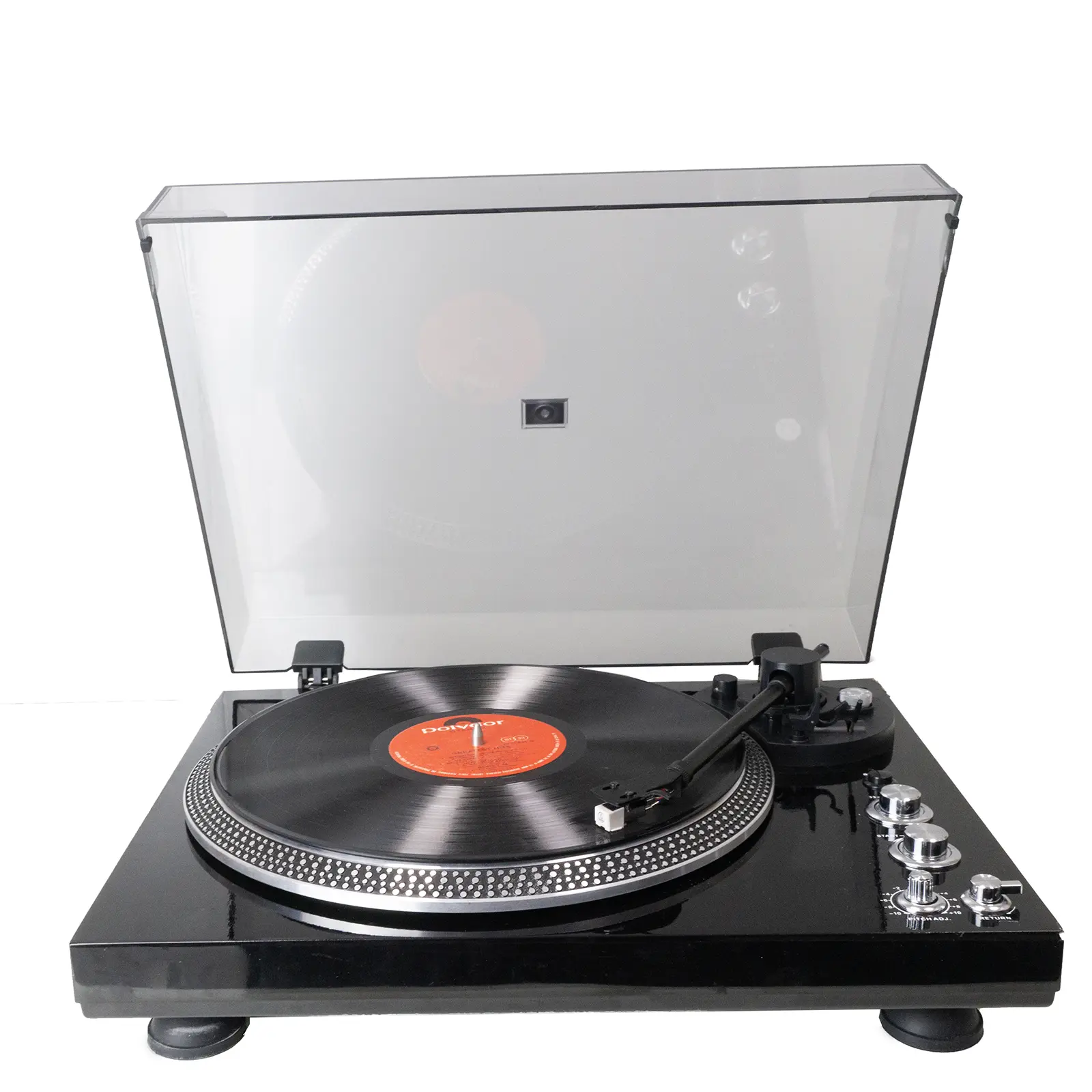 Vinyl Record Retro Turntable, Belt Driven Turntable, Wireless Turntable With Output Audio, Preamplifier, RCA Line LP Vinyl Record Player, 2 Speed, Piano High Gloss Black, A High-quality Valentine Gift, The Best Musical Feast For Family And Friends.