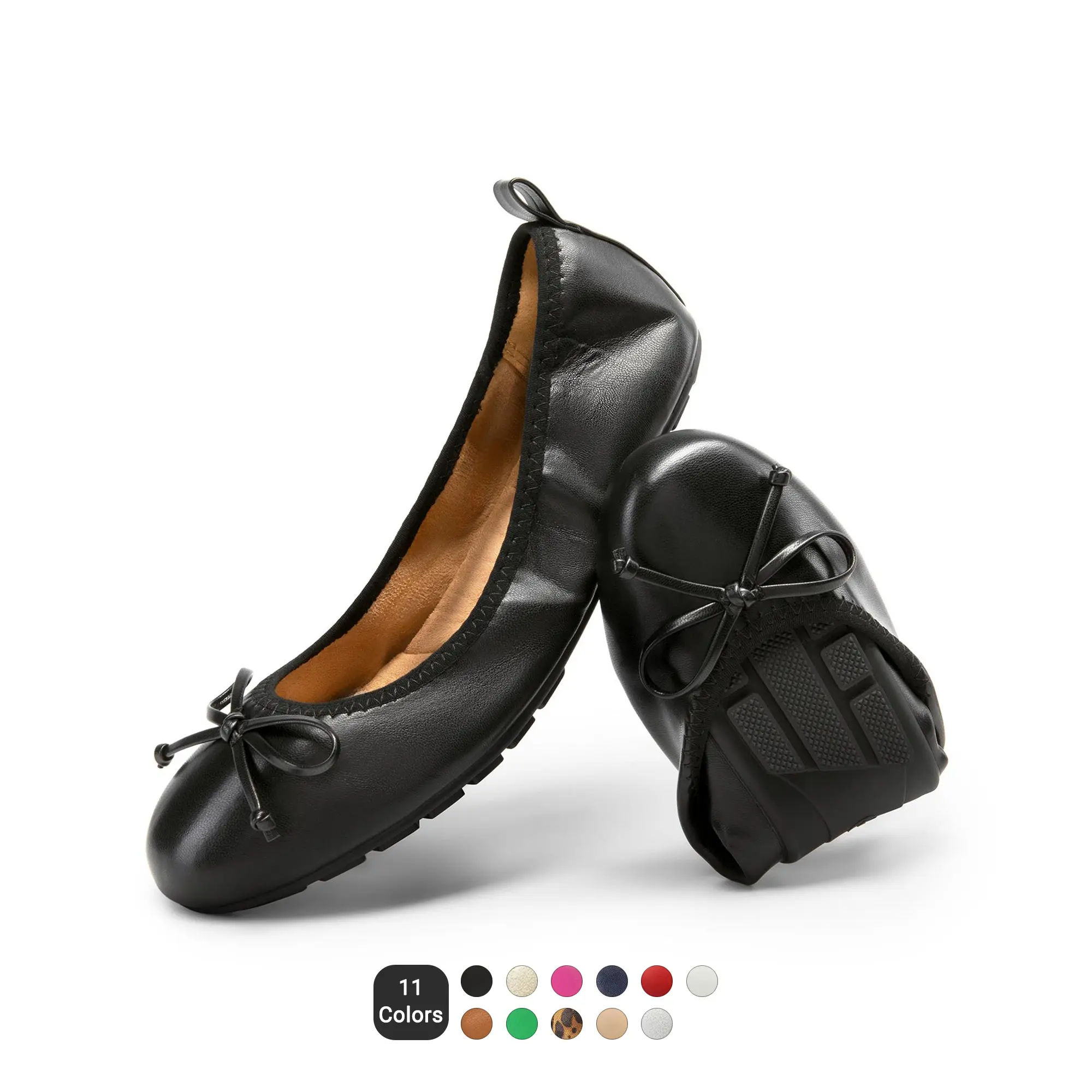 Dream Pairs Women's Flexible Ballet Flats, Foldable Slip On Casual Shoes with Elastic Band & Arch Support, Lightweight & Packable for Travel, Party, Shoes For Women, Women's Shoes