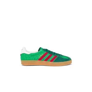 adidas Originals Gazelle Indoor Sneaker in Green, Better Scarlet, & Collegiategreen
