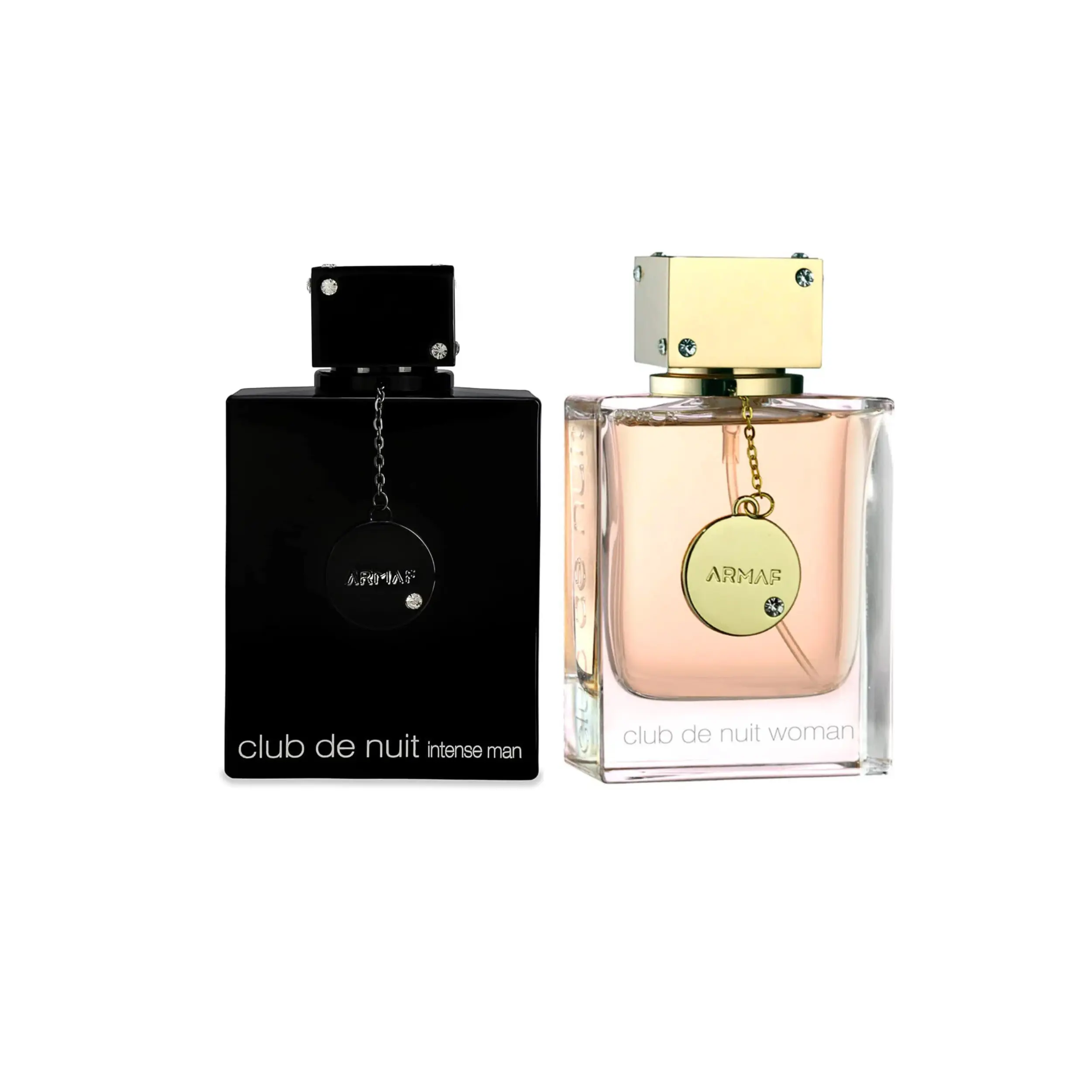 Armaf Club de Nuit Intense for Men & CDN Women's EDP Duo Set, 2-Piece Limited Edition Non-Toxic Perfumes with Smoky Rose, Amber Musky & Spicy Notes, 3.4 oz Each, Unisex Signature Scent
