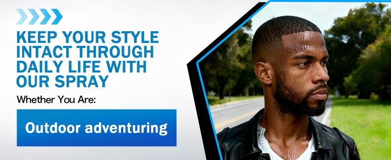 Hair Fiber Water Resistant Spray for Men - Hair Fiber Holding Sprays for Black Hairs Extra Hold - Barber Enhancement Spray for Mens Hair&Beard - Waterproof Hairline Enhancer & Volumizing Sprays