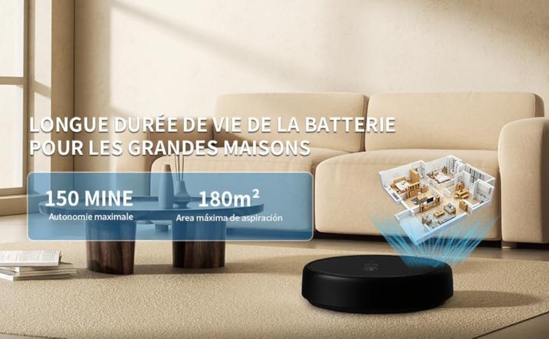 Basic Robot Vacuum – No App | No Mapping | Super Affordable, Robot Vacuum Cleaner 3-in-1 for Mopping Sweeping Advanced Obstacle Avoidance Ultra-Thin Design Ideal for Pet Hair Hard Floor Daily Cleaning Long Running Time（White）