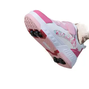 Girls' Outdoor Roller Skates Traditional Style Fashionable Versatile Detachable Design Autumn Winter Model Suitable Skating and Playing Comfortable and Stylish