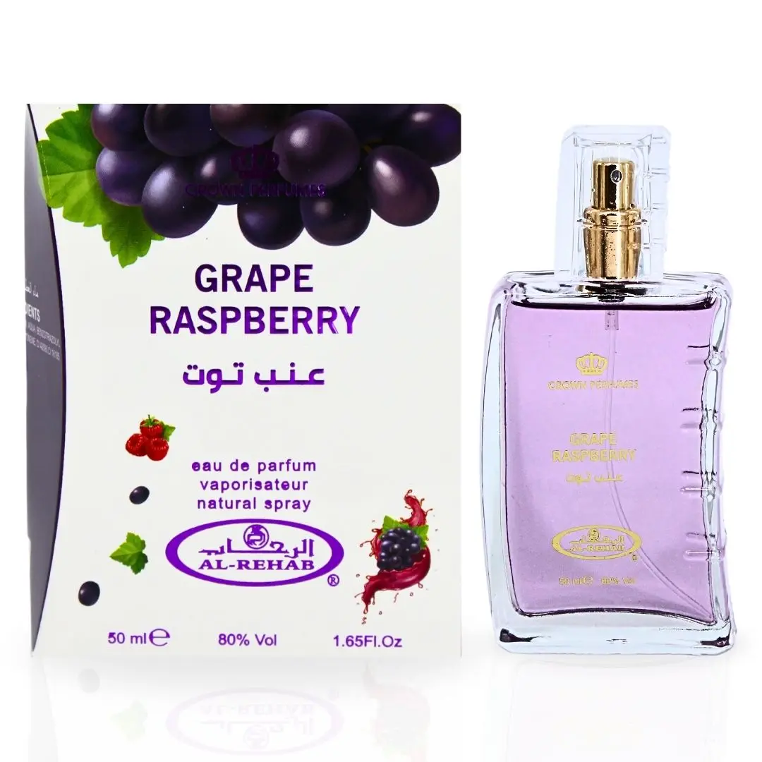 Grape Raspberry EDP Spray 50ml (1.7 oz) by Al Rehab