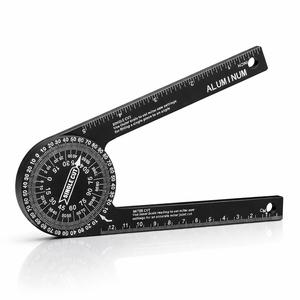 【Father's Day Gift】7-Inch Aluminum Miter Saw Protractor - Rust-Proof Woodworking Square Protractor with Precision Laser-Engraved Scales, Measuring Rulers, CNC Machined for Carpentry, Construction Accessories Tools