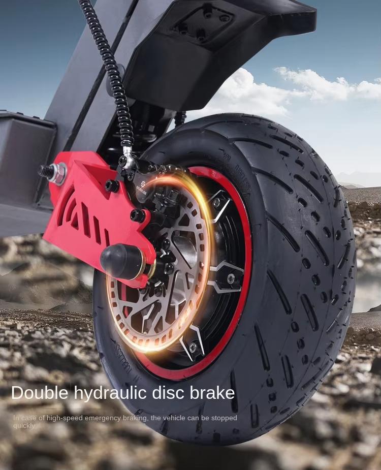 H8 Carbon Steel 2-Wheel Kick Commuting Scooter - 6000W Dual-Drive, Adult Long-Range, Overseas Warehouse Spot, Straight Hair Design, Two-Wheel Kick Scooters