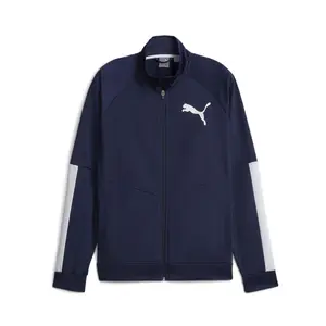 PUMA Mens Contrast 2.0  Athletic Outerwear Casual Full Zip - Blue