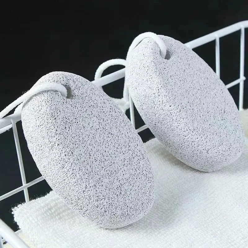 2 Pcs Foot Pumice Stones - Durable Exfoliating Pedicure Scrubbers, Home Body Cleansing Tools for Men & Women