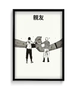Naruto and Sasuke Uchiha Poster Print
