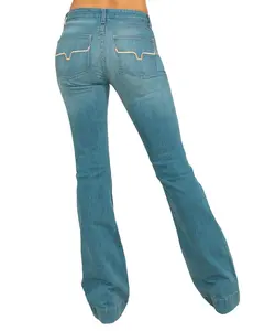 Kimes Ranch Women's Light Wash Mid Rise Lola Soho Fade Trouser - 121512