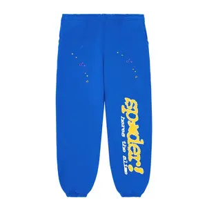 Spider Worldwide TC Logo Sweatpants Blue Yellow White
