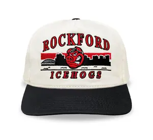 Rockford IceHogs Snapback: Cream