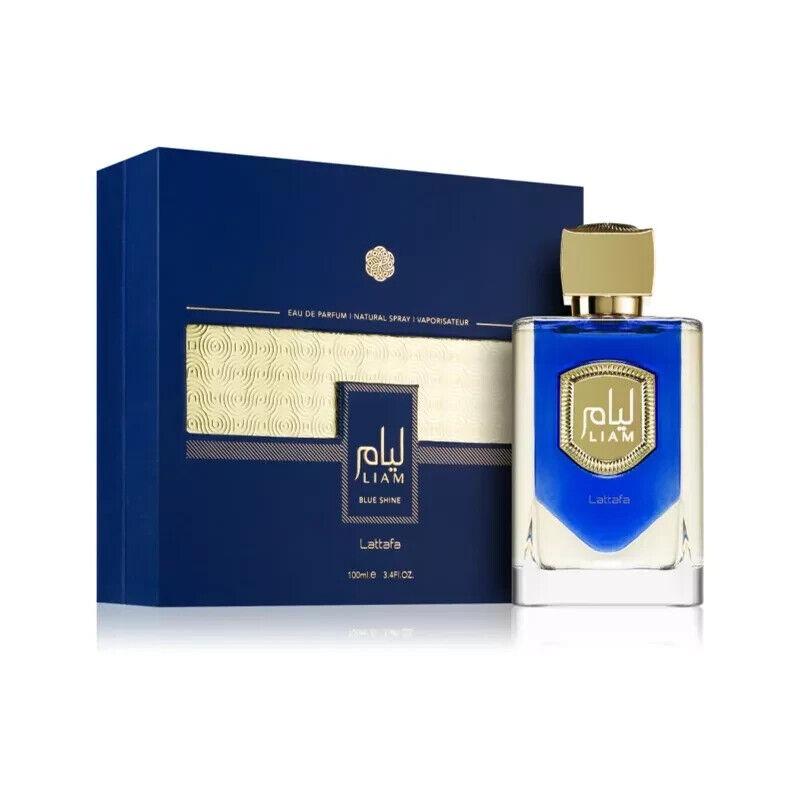 Lattafa Perfumes | Liam Blue Shine - Unisex Fragrance - 3.4 oz - Aromatic - Marine - Fresh Spicy Fragrance