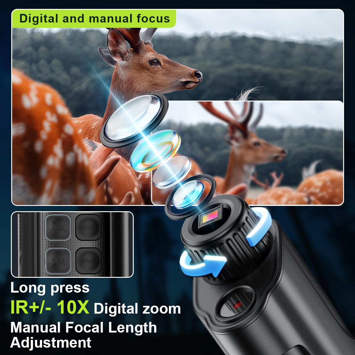 INSKAM Night Vision Monocular, 2'' HD Screen Infrared Binoculars with Compass for Photos and Videos, Perfect for Adults Outdoor Camping and Wildlife Observation INSKAM Night Vision Monocular, 2'' HD Screen Infrared Binoculars with Compass for Photos and Videos, Perfect for Adults Outdoor Camping and Wildlife Observation