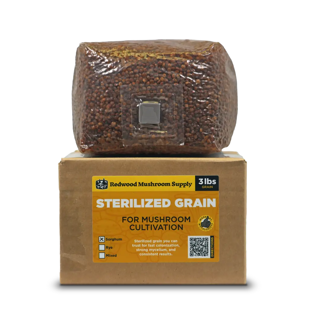 Sterilized Sorghum Grain Bag (3 LBS)