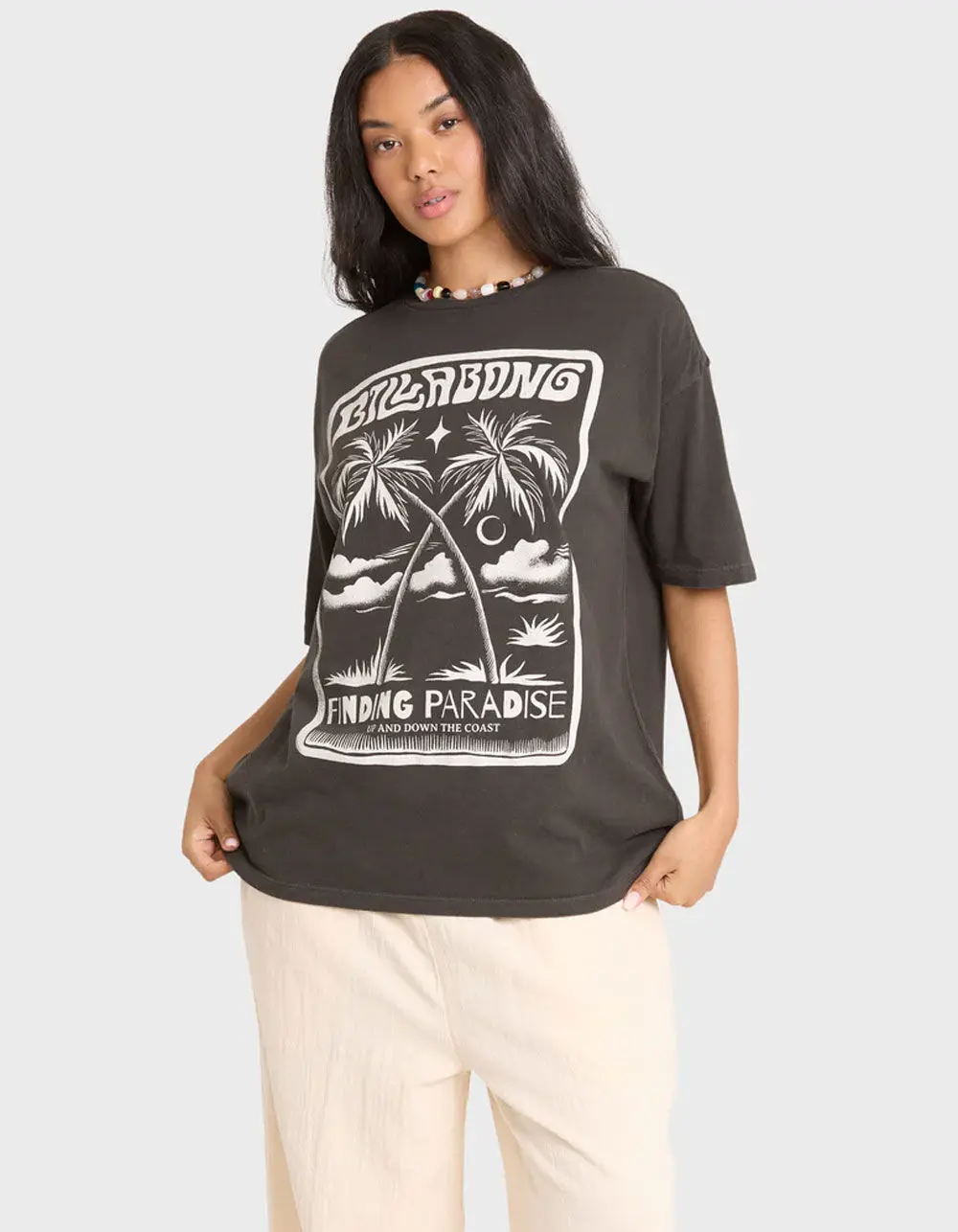 BILLABONG Tropical Filmore Womens Oversized Tee