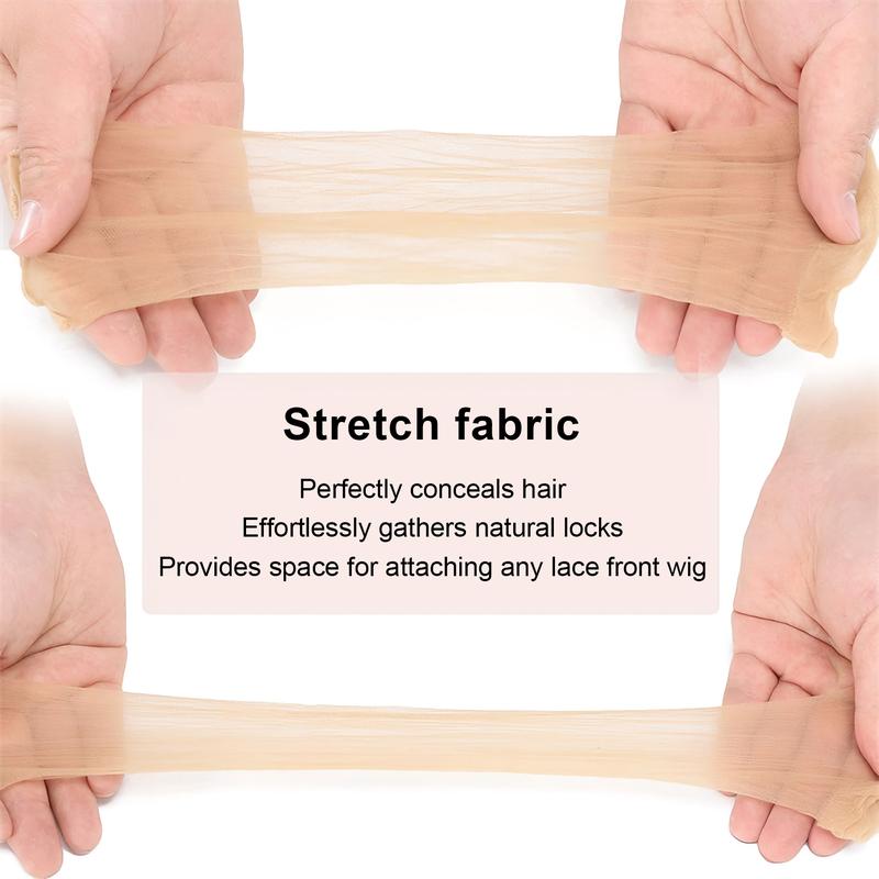 Wig Cap with Grip Band for Keeping Wigs in Place, 1 Count Adjustable Style Dome Mesh Cap with Showing Off Ears, Non Slip Cap Let Wig Be Glueless, Mother's Day Gift