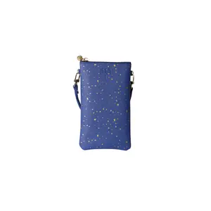 #1 Nicole Dot Navy Crossbody Wristlet