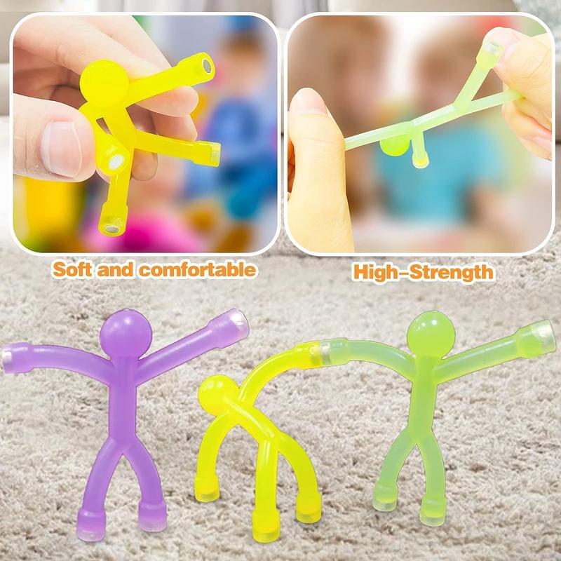 MUNBYN  10PCS Colorful Magnetic People Set – Bendable Magnetic Figures for Kids & Adults, Fun Fridge Magnets and Fidget Toys, Creative Office, Refrigerator & Whiteboard Decorations