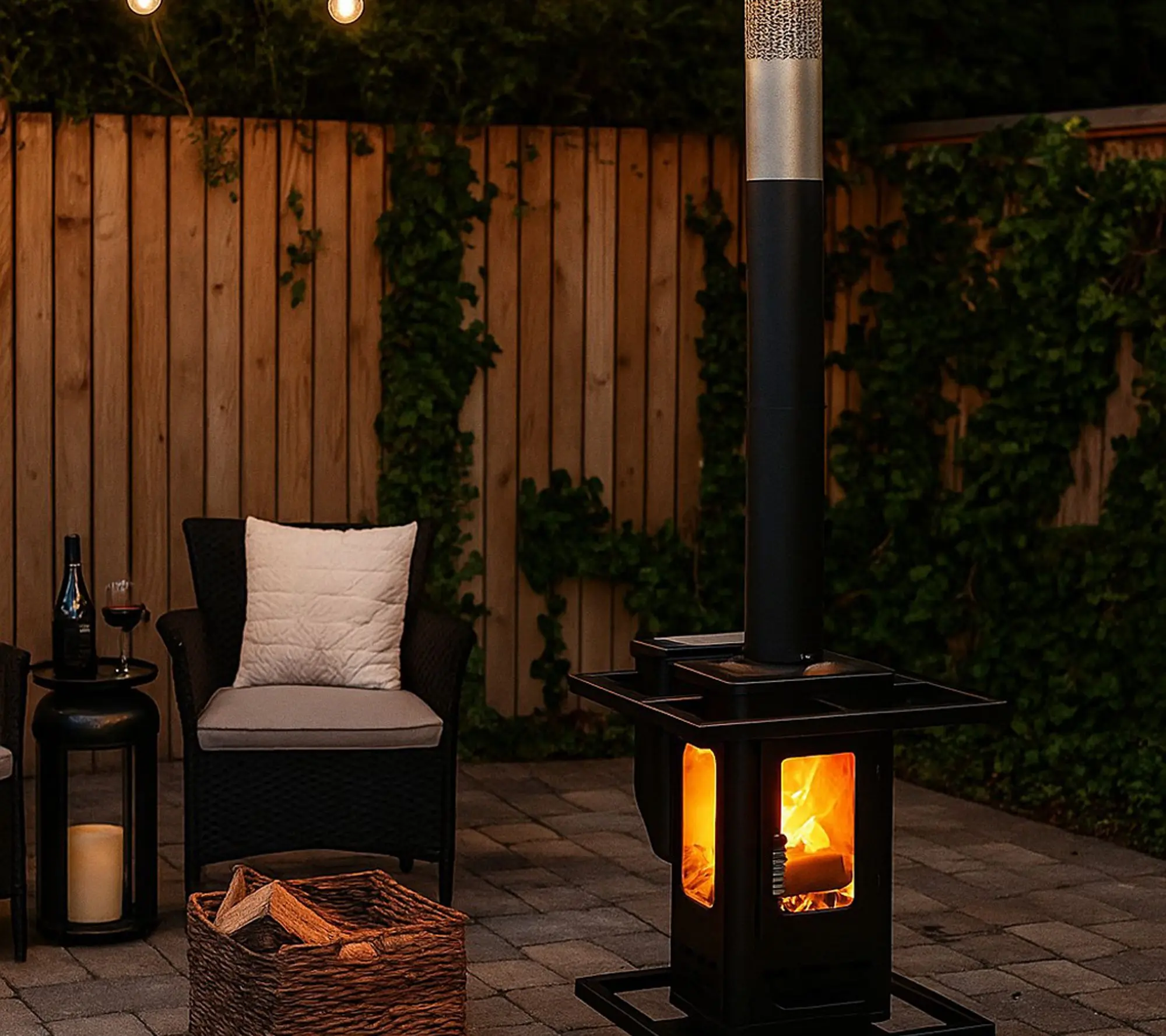 HEATMAXX Pellet Patio Heater with 3 Glass Panel HEATMAXX Pellet Patio Heater with 3 Glass Panel