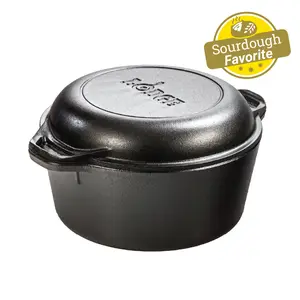 5 Quart Cast Iron Double Dutch Oven