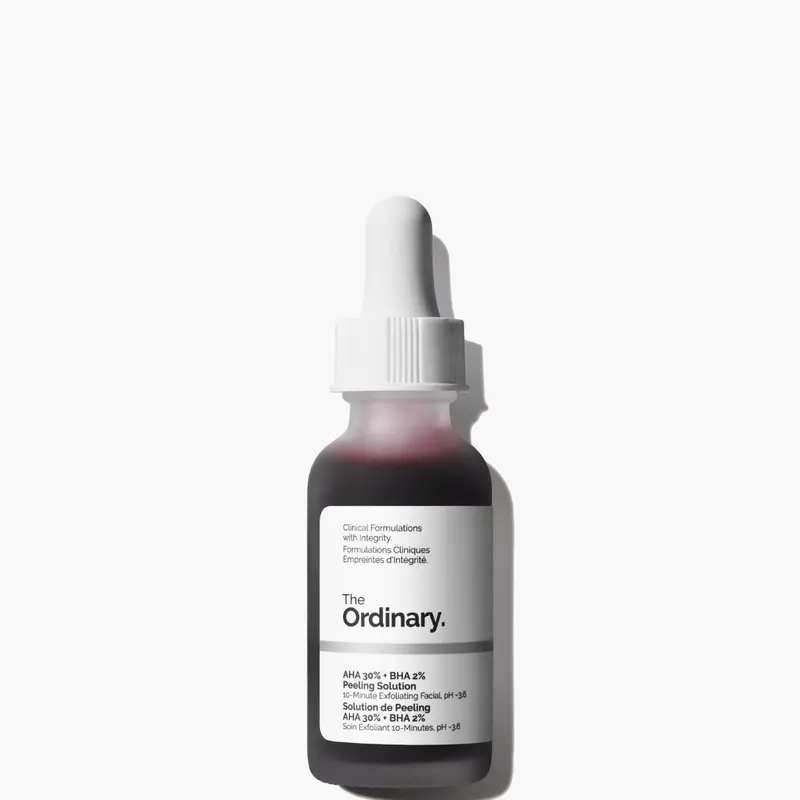 The Ordinary AHA 30% + BHA 2% Peeling Solution, Advanced Exfoliating Peel for Brighter Skin
