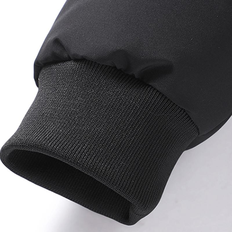 Men's Winter Jacket Full Zip & Stand Collar - Windproof Coat, Skiing, Outdoor Activities Casual Wear - Ideal Cold Weather Gift for Husband, Men's Winter Jacket