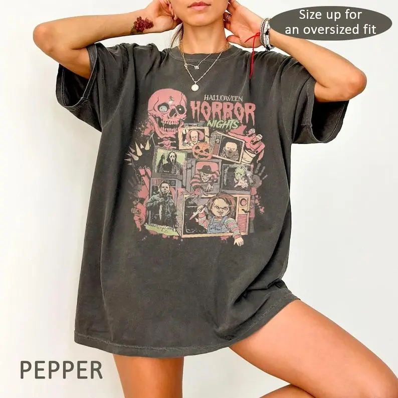 Comfort Colors Dancing Skeleton Shirt, Retro Halloween Graphic Tee, Pumpkin Skeleton Design, Spooky Fall Party Shirt, Halloween Gift
