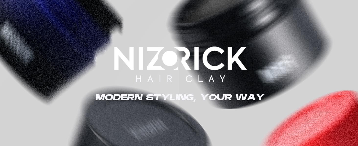 Hair Clay for Men, Strong Hold Matte Finish, Texture Paste with