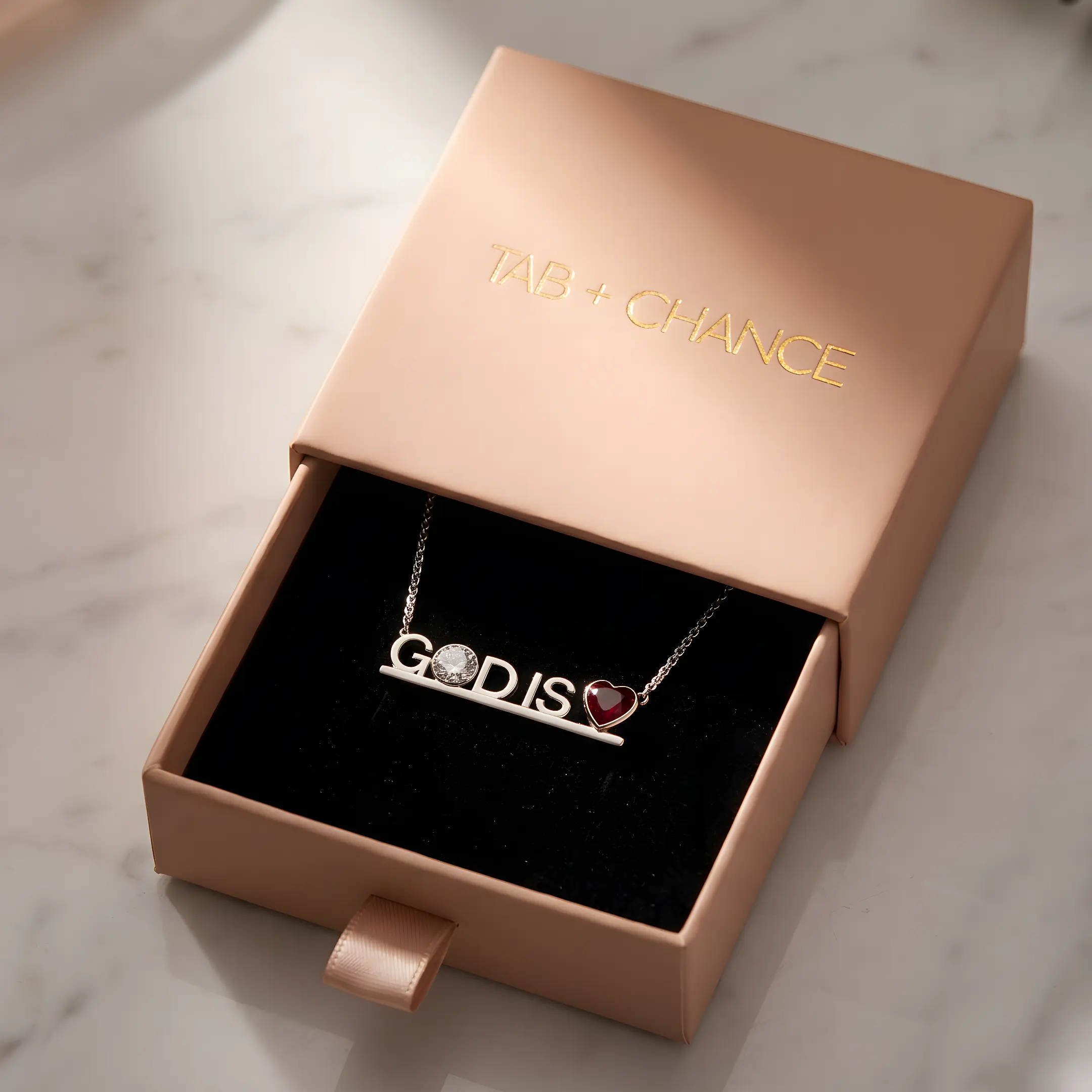 GOD IS LOVE NECKLACE by TABITHA BROWN PLATINUM