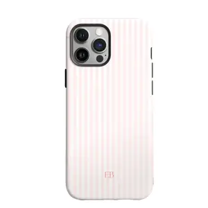 Personalized pink phone case, elegant pink striped phone case, summer beach style phone case, college style phone case, beach style phone case, suitable for iPhone 17 Pro Max, 16 Plus, 15, 14, 13, 12, 11 Plus