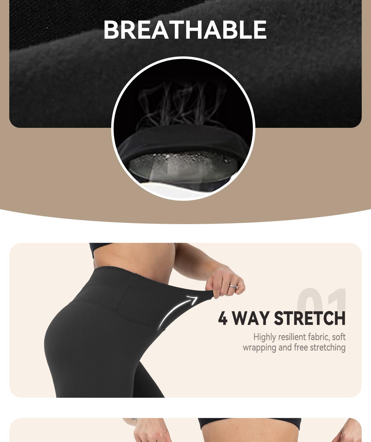 SHOWITTY Women's High Waisted Tummy Control Leggings – Comfortable Yoga Pants for Daily Wear, Cycling, Workout, Travel & Running