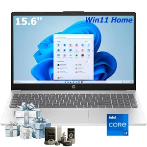 HP 15.6-inch Full HD Touchscreen Business Laptop — Intel® Core™ i7-1355U Processor (10-core, up to 5.0 GHz), Wi-Fi 6, integrated HD webcam, HDMI port, Copilot AI , Windows 11 Home,up to 32GB RAM/512GB SSD Storage,Bundle Accessory