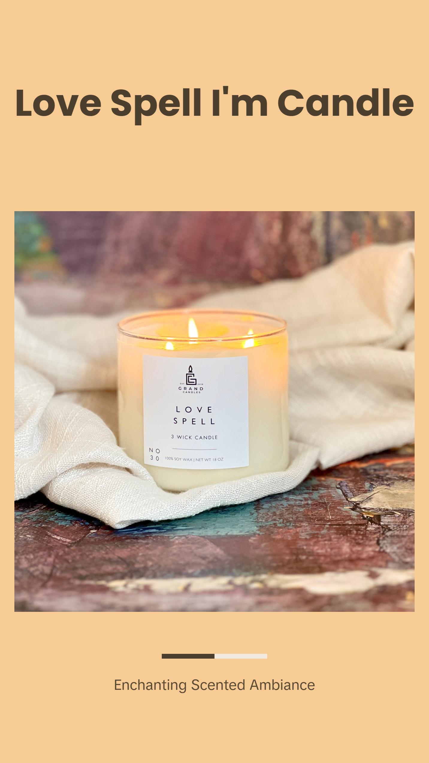 Love Spell Candle