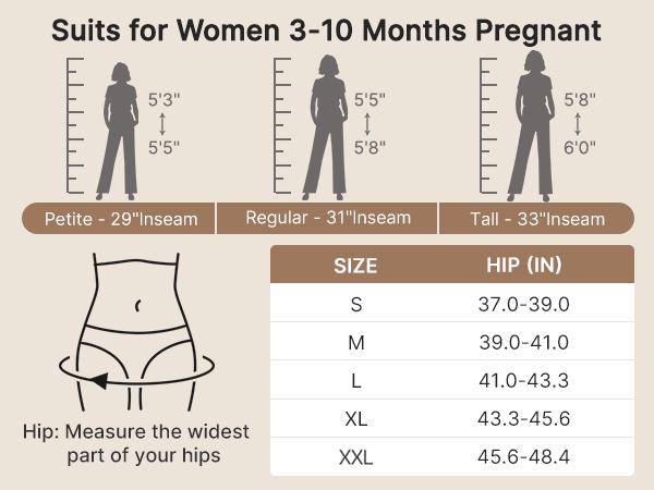 G4Free BareFeel Maternity Flare Leggings with Pockets Over The Belly Stretchy Casual Lounge Pregnancy Dress Pants for Work