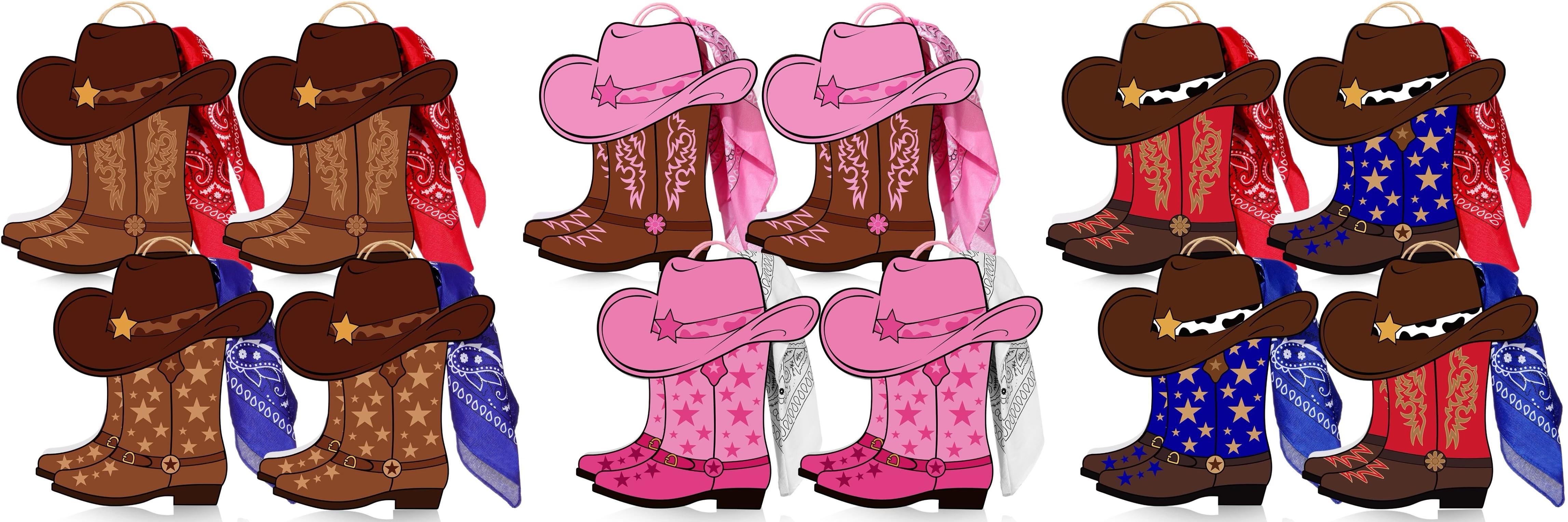 16/32 Pcs Cowboy Party Gift Bags Cowgirl Boots Gift Paper Bags with Handle paisley bandanas Western Theme Party Decorations for Summer Birthday Wedding girls' night Last Rodeo Party bridal showers Supplie 16/32 Pcs Cowboy Party Gift Bags Cowgirl Boots Gift Paper Bags with Handle paisley bandanas Western Theme Party Decorations for Summer Birthday Wedding girls' night Last Rodeo Party bridal showers Supplie
