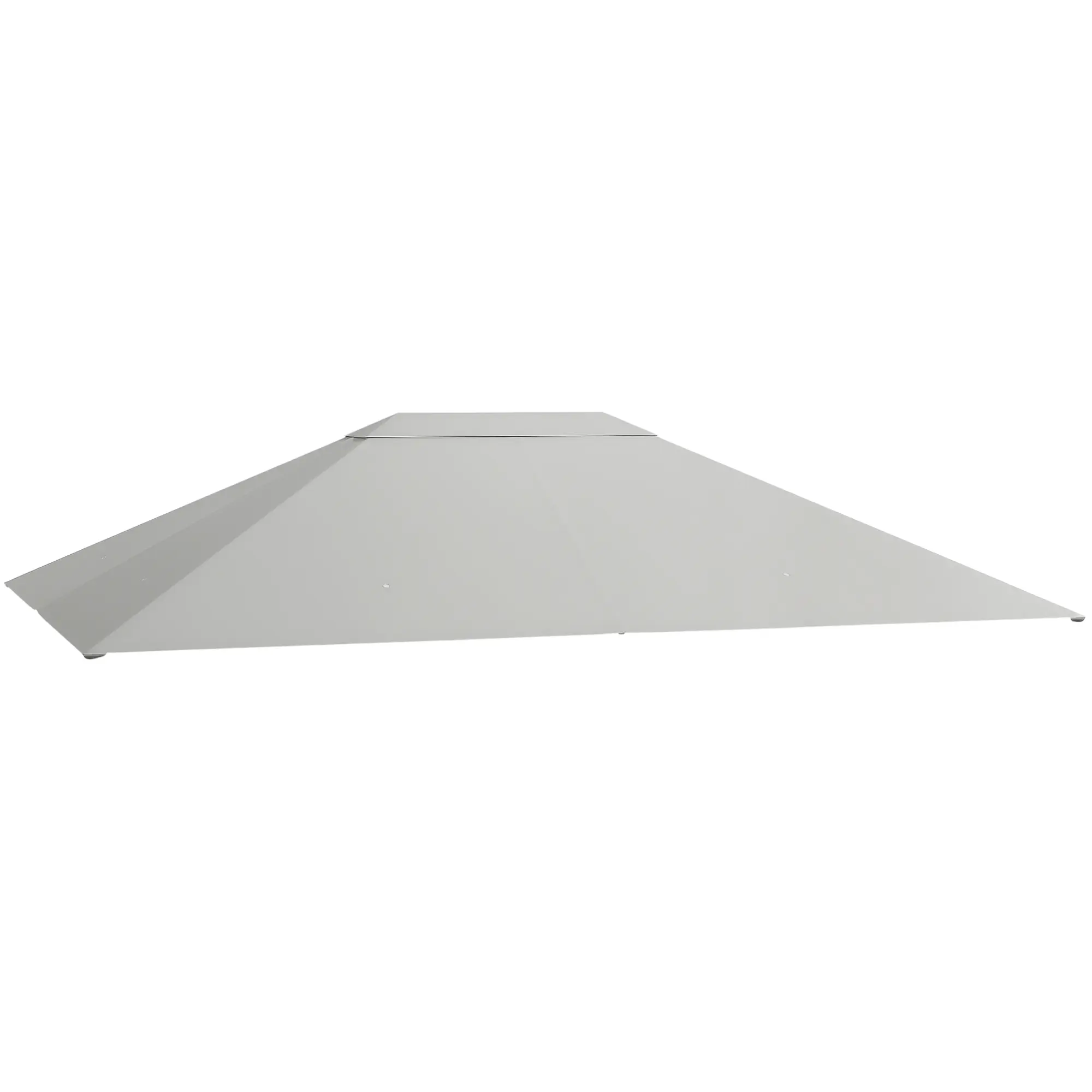 Outsunny 10'x13' 84C-116 Model Shaded UV Resistant Patio Gazebo Canopy Replacement Top, Outdoor Ventilated Roof Cover with Drain Holes (TOP COVER ONLY, Light Gray), Shaded Canopy, Uv Resistant Canopy