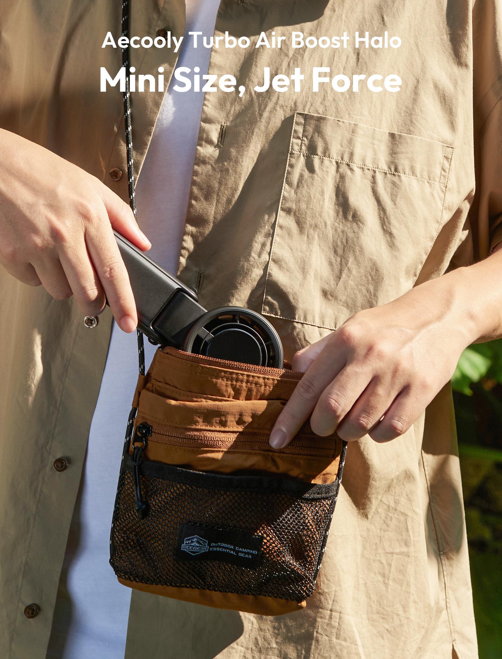 Aecooly 3-in-1 Portable Fan, Turbo Handheld USB Fan, Rechargeable Mini Pocket Fans, 24H Battery, Foldable for Travel, Summer, Gifts for Women,Summervibes，dealsforyoudays