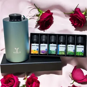 YTELO Waterless Essential Oil Diffuser Gift Set with 6 Fragrance Oils USB Rechargeable for Mothers Day Birthday Anniversary Girlfriend Boyfriend Room Decor